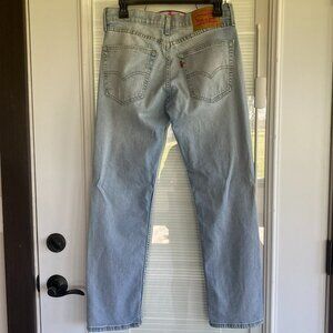 Levis 514 Straight Leg Jeans Light Wash Vintage Style Mens 30x30 Denim